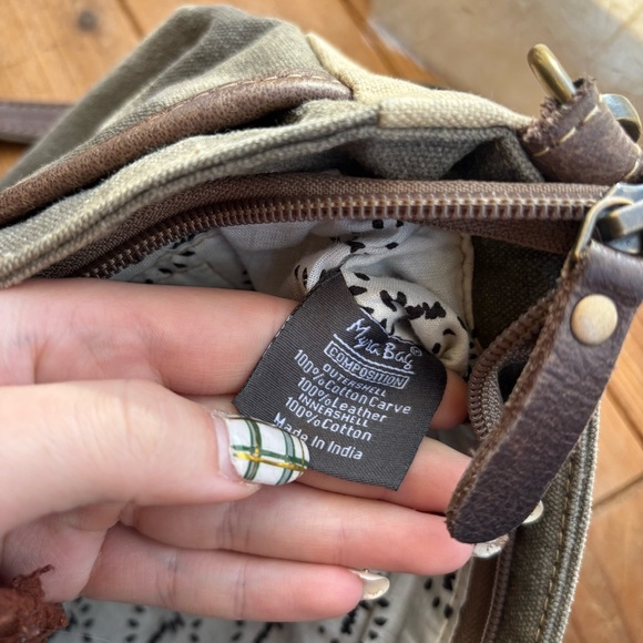 Myra Upcycled Canvas Crossbody Bag - Picture 5 of 6
